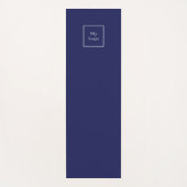 Navy blue business logo studio yogamat (Voorkant)