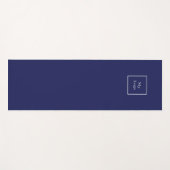 Navy blue business logo studio yogamat (Voorkant (horizontaal))