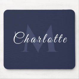 Navy Blue Business Muismat met Custom Branding