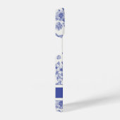 Navy Blue Butterfly Toile iPhone 14 Hoesje iPhone Hoesje (Rechterkant)