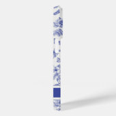 Navy Blue Butterfly Toile iPhone 14 Pro Hoesje (Achterkant / Rechts)