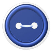 Navy Blue Button Drawer Pull Keramische Knop (Voorkant)