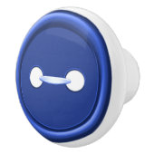 Navy Blue Button Drawer Pull Keramische Knop (Rechts)