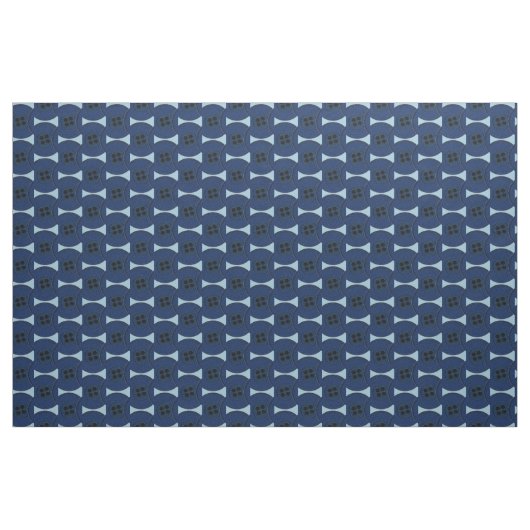 Navy Blue Buttonnen Stof (Yard (91,4 cm))