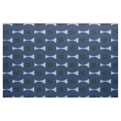 Navy Blue Buttonnen Stof (Fat Quarter)