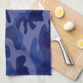 Navy Blue Camo, Camouflage Theedoek (Quarter Fold)