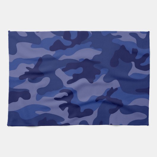 Navy Blue Camo, Camouflage Theedoek (Horizontaal)
