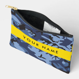 Navy Blue Camouflage Jouw naam personaliseren Etui