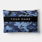 Navy Blue Camouflage Jouw naam personaliseren Etui (Achterkant)