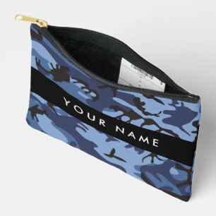 Navy Blue Camouflage Jouw naam personaliseren Etui