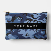 Navy Blue Camouflage Jouw naam personaliseren Etui (Voorkant)