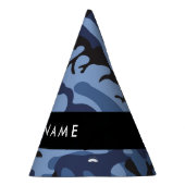 Navy Blue Camouflage Jouw naam personaliseren Feesthoedjes (Rechts)