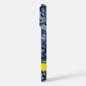 Navy Blue Camouflage Jouw naam personaliseren iPhone Hoesje (Linkerkant)