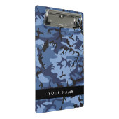 Navy Blue Camouflage Jouw naam personaliseren Mini Klembord (Schuin)