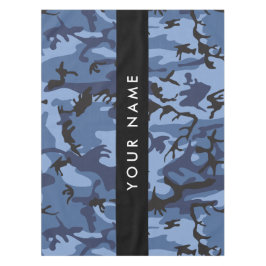 Navy Blue Camouflage Jouw naam personaliseren Tafelkleed