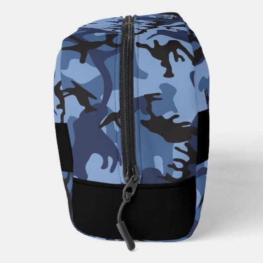 Navy Blue Camouflage Jouw naam personaliseren Toilettasje (Rechts)