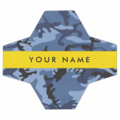 Navy Blue Camouflage Jouw naam personaliseren Voetbal (Enkel)