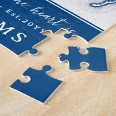 Navy Blue Cape kabeljauw kaart Nieuw huis Legpuzzel (Zijkant)