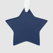 Navy Blue "Catto" Star Ornament (achterkant)