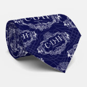 Navy Blue CDH Awareness Cherubs Stropdas (Opgerold)
