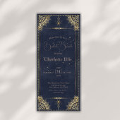 Navy Blue Celestial Bridal Brunch Uitnodiging