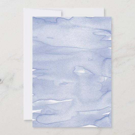 Navy Blue Celestial Night Sky Bruiloft Kaart (Achterkant)