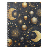 Navy Blue Celestial Notitieboek (Voorkant)