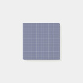 Navy Blue Checkered Pattern Classic Grid Kantoor Post-it® Notes (Voorkant)