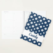 Navy Blue Cheerleader Pom Pom Pattern Planner (Display)