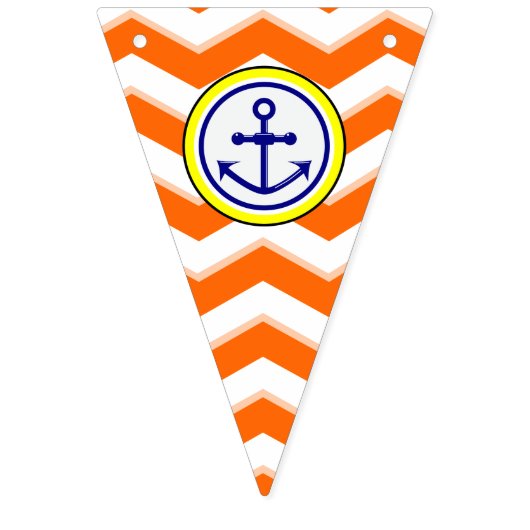 Navy Blue Chevron Anker Narrow Black Roundel Vlaggetjes (Tiende vlag)