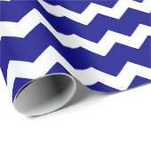 Navy blue chevron cadeaupapier (Rol Hoek)