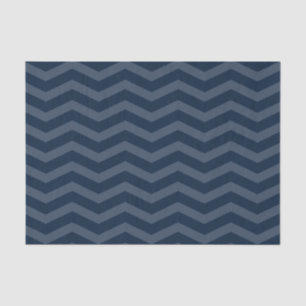 Navy Blue Chevron Tissuepapier
