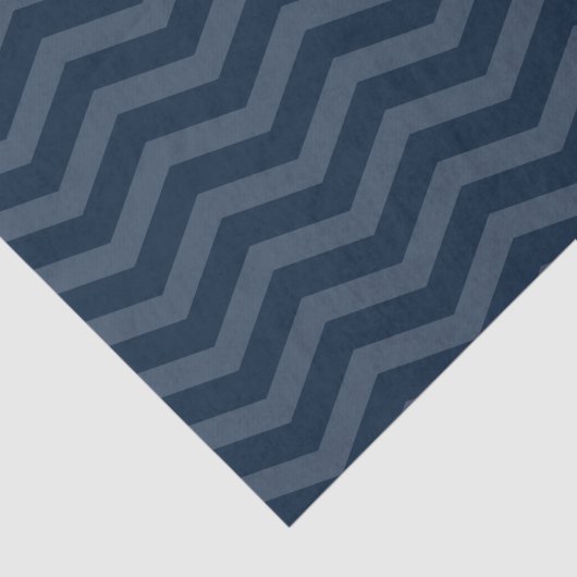 Navy Blue Chevron Tissuepapier (Detail)