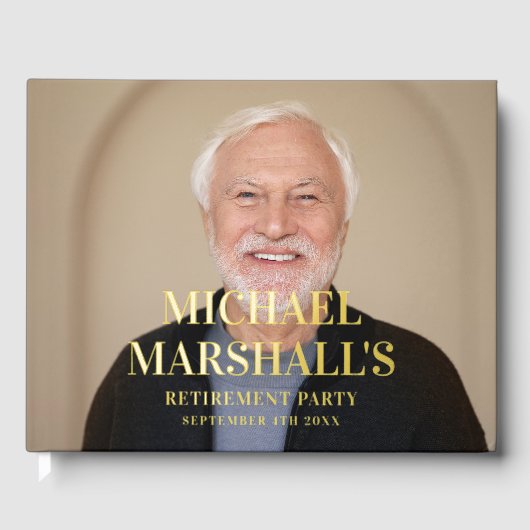 NAVY BLUE CHIC MONOGRAM PENSIOEN FOTO GASTENBOEK (Voorkant)