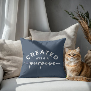 Navy Blue Christelijke offerte Sierkussen