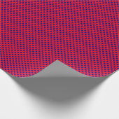 Navy Blue Circle geometrisch ontwerp op rood Cadeaupapier (Hoek)