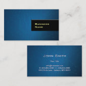 Navy Blue Circuit Layout Hi-tech Professional Visitekaartje (Voorkant / Achterkant)