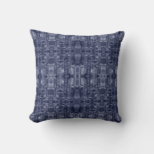Navy Blue City Pattern Pillow Kussen