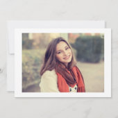 Navy Blue Class of 2022 4 Photo Graduation Party Kaart (Achterkant)