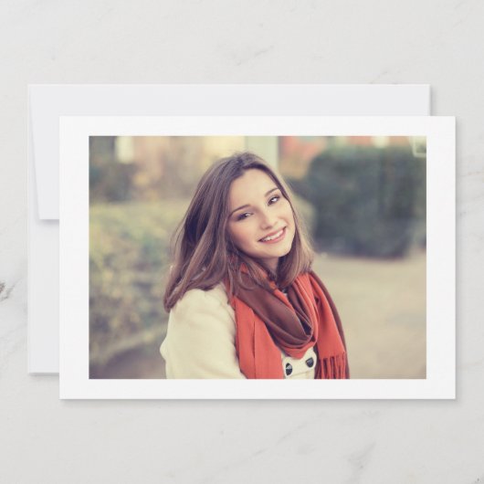 Navy Blue Class of 2022 4 Photo Graduation Party Kaart (Achterkant)