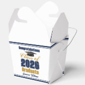 Navy Blue Class of 2026 Graduation Party Fortune Bedankdoosjes (Open)