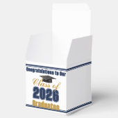 Navy Blue Class of 2026 Graduation Party Small Bedankdoosjes (Geopend)