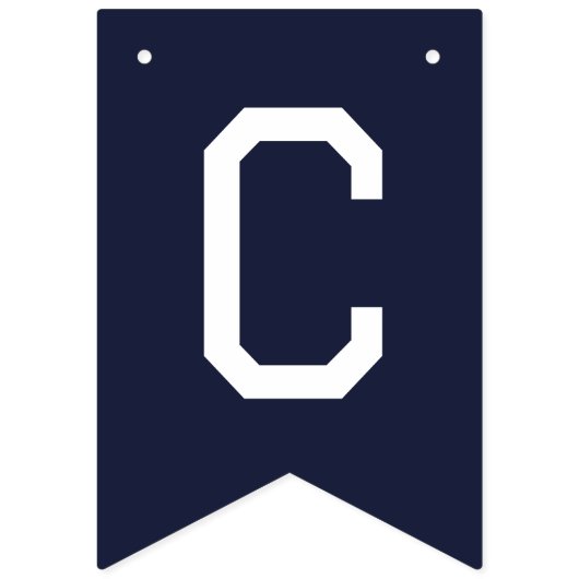 Navy Blue Class Of 2026 Graduation Party Vlaggetjes (Tweede vlag)