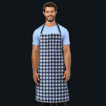 Navy Blue Classic Gingham Check Pset Schort<br><div class="desc">Moderne zomertrend,  picknick gingham plaid tartan patroon in blauw en witte marinekleuren.</div>