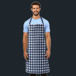 Navy Blue Classic Gingham Check Pset Schort<br><div class="desc">Moderne zomertrend, picknick gingham plaid tartan patroon in blauw en witte marinekleuren.</div>