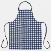 Navy Blue Classic Gingham Check Pset Schort (Voorkant)