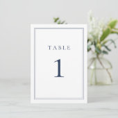 Navy Blue Classic minimalist Wedding (Staand voorkant)