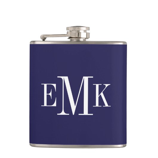 Navy Blue Classic Monogram Heupfles (Voorkant)
