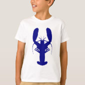 Navy Blue Coastal Lobster T-shirt (Voorkant)