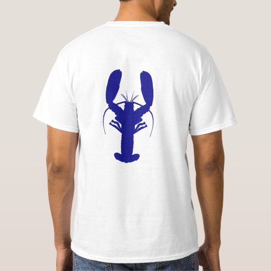 Navy Blue Coastal Lobster T-shirt (Achterkant)